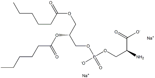 1,2-DIHEXANOYL-SN-GLYCERO-3-PHOSPHO-L-SERINE (SODIUM SALT);06:0 PS 结构式