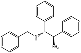 (1R,2R)-1,2-二苯基-N-(苯甲基)-1,2-乙二胺 结构式