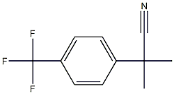 2-Methyl-2-(4-trifluoroMethyl-phenyl)-propionitrile 结构式