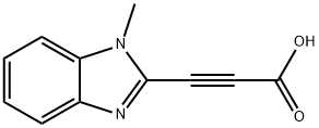 1-甲基-2-苯并咪唑丙炔酸 结构式