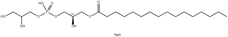 1-PALMITOYL-2-HYDROXY-SN-GLYCERO-3-PHOSPHO-(1'-RAC-GLYCEROL) (SODIUM SALT);PG(16:0/0:0);1-HEXADECANOYL-SN-GLYCERO-3-PHOSPHO-(1'-RAC-GLYCEROL) (SODIUM SALT) 结构式