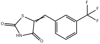 5-[[3-(三氟甲基)苯基]亚甲基]-2,4-噻唑烷二酮 结构式