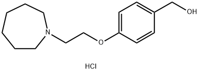 4-(2-氮杂环庚烷-1-基乙氧基)苄醇盐酸盐 结构式