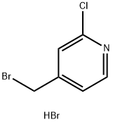 4-(溴甲基)-2-氯吡啶氢溴酸盐 结构式