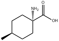 CIS-1-氨基-4-甲基环己烷-1-甲酸 结构式