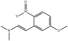 (E)-2-(5-甲氧基-2-硝基苯基)-N,N-二甲基乙胺 结构式