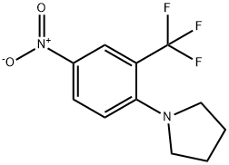 1-[4-Nitro-2-(trifluoroMethyl)phenyl]pyrrolidine 结构式