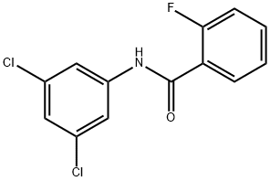 N-(3,5-二氯苯基)-2-氟苯甲酰胺 结构式