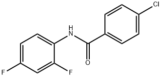 4-氯-N-(2,4-二氟苯基)苯甲酰胺 结构式