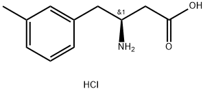 S-3-氨基-4-(3-甲基苯基)-丁酸.盐酸盐 结构式