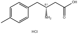 R-3-氨基-4-(4-甲基苯基)丁酸盐酸盐 结构式