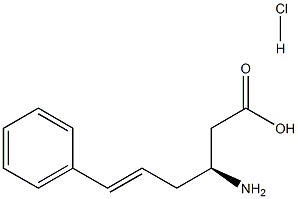 S-3-氨基-5-苯基戊酸.盐酸盐 结构式