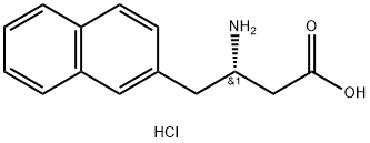 S-3-氨基-4-(2-萘基)-丁酸.盐酸盐 结构式
