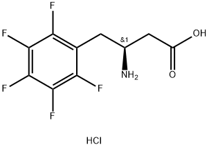 (S)-3-AMino-4-(pentafluorophenyl)-butyric acid-HCl 结构式