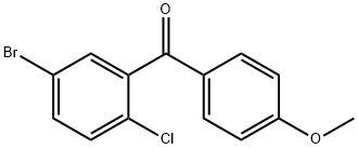 5-溴-2-氯苯基-4-乙氧基苯基-甲酮 结构式