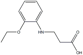 3-[(2-ethoxyphenyl)amino]propanoic acid 结构式