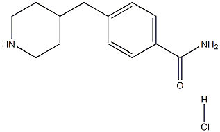 Benzamide, 4-(4-piperidinylmethyl)-, hydrochloride (1:1) 结构式