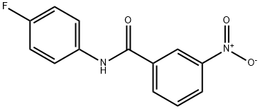 N-(4-氟苯基)-3-硝基苯甲酰胺 结构式