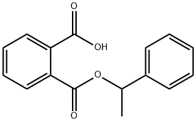 2 - ((1-苯基乙氧基)羰基)苯甲酸 结构式