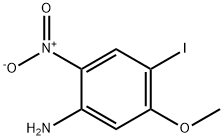 4-碘-5-甲氧基-2-硝基苯胺 结构式