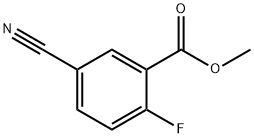 5-氰基-2-氟苯甲酸甲酯 结构式