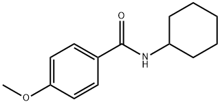 N-环己基-4-甲氧基苯甲酰胺 结构式
