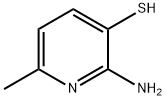 2-氨基6-甲基吡啶-3-硫醇 结构式