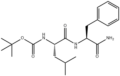 N-[(1,1-DiMethylethoxy)carbonyl]-L-leucyl-L-phenylalaninaMide 结构式