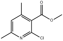 2-氯-4,6-二甲基烟酸甲酯 结构式