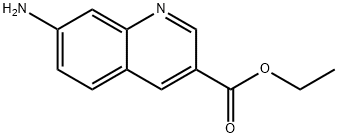 7-氨基喹啉-3-羧酸乙酯 结构式
