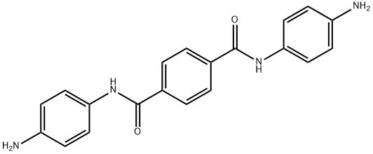 N,N'-双(4-氨基苯基)对苯二甲酰胺 结构式