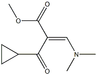 (1-cyclopropyl-Methanoyl)-diMethylaMino-acrylic acid Methyl ester 结构式