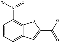 7-硝基苯并[B]噻吩-2-甲酸甲酯 结构式