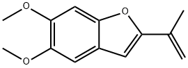 5,6-二甲氧基-2-异丙烯基苯并呋喃 结构式