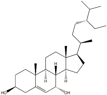 7Α-羟基谷甾醇 结构式