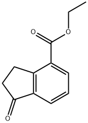 1-氧代-2,3-二氢-1H-茚-4-甲酸乙酯 结构式