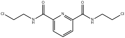 N2,N6-双(2-氯乙基)吡啶-2,6-二甲酰胺 结构式