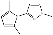 3-(2,5-二甲基吡咯)-1-甲基吡唑 结构式