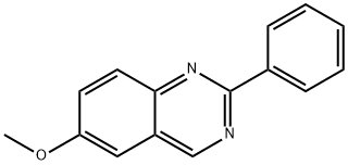 6-甲氧基-2-苯基喹唑啉 结构式