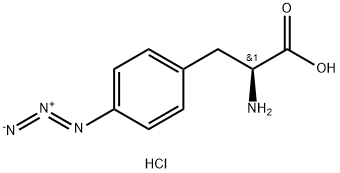 4-Azido-L-phenylalanine (hydrochloride) 结构式