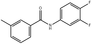 N-(3,4-二氟苯基)-3-甲基苯甲酰胺 结构式