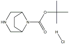 8-Boc-3,8-diaza-bicyclo[3.2.1]octane, HCl 结构式