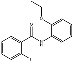 N-(2-乙氧基苯基)-2-氟苯甲酰胺 结构式