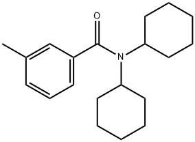 N,N-二环己基-3-甲基苯甲酰胺 结构式