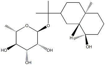 柳杉二醇 11-鼠李糖苷 结构式