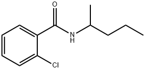 2-氯-N-(戊-2-基)苯甲酰胺 结构式