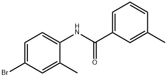 N-(4-溴-2-甲基苯基)-3-甲基苯甲酰胺 结构式