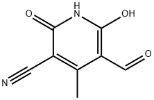 5-甲酰-2,4,6-三甲基氰吡啶 结构式