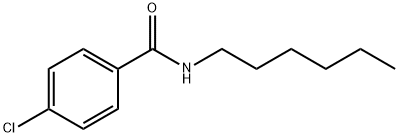 4-氯-N-N-己基苯甲酰胺 结构式