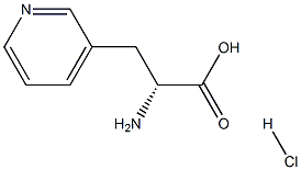 3-(3-吡啶基)-D-丙氨酸盐酸盐 结构式